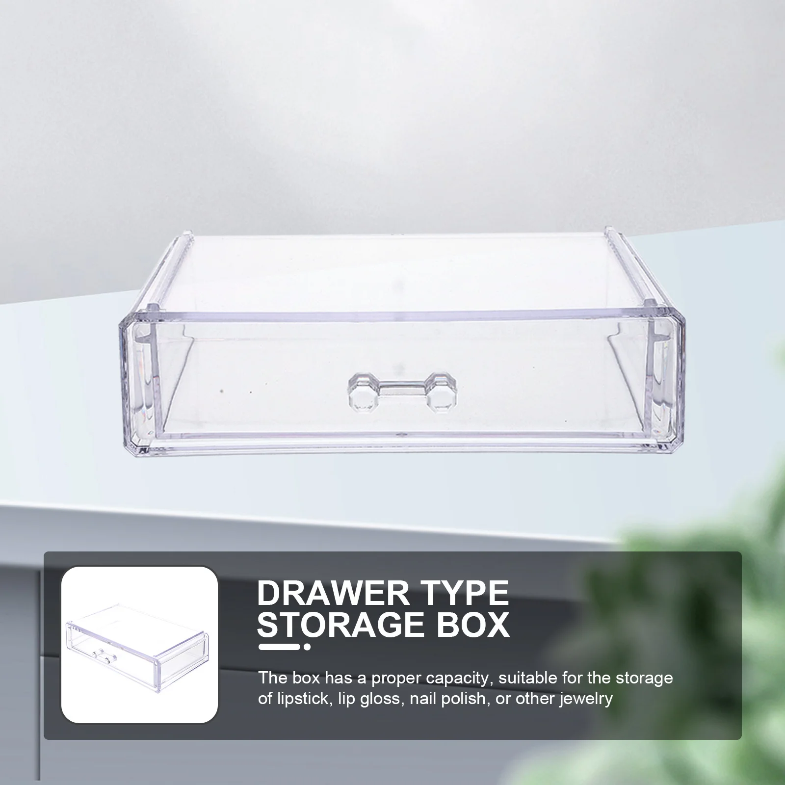 Transparent Drawer Type Storage Box Large Capacity Makeup Organizer Jewelry Case Desktop Holder Dustproof
Transparent Drawer Type Storage Box Large Capacity Makeup Organizer Jewelry Case Desktop Holder Dustproof