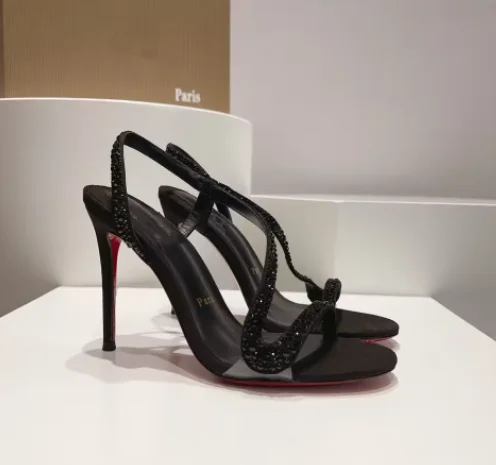 New slim heel French one-piece sandals withsocialite temperament rhinestone sexy high heels snake shaped open toed women's shoes
New slim heel French one-piece sandals withsocialite temperament rhinestone sexy high heels snake shaped open toed women's shoes