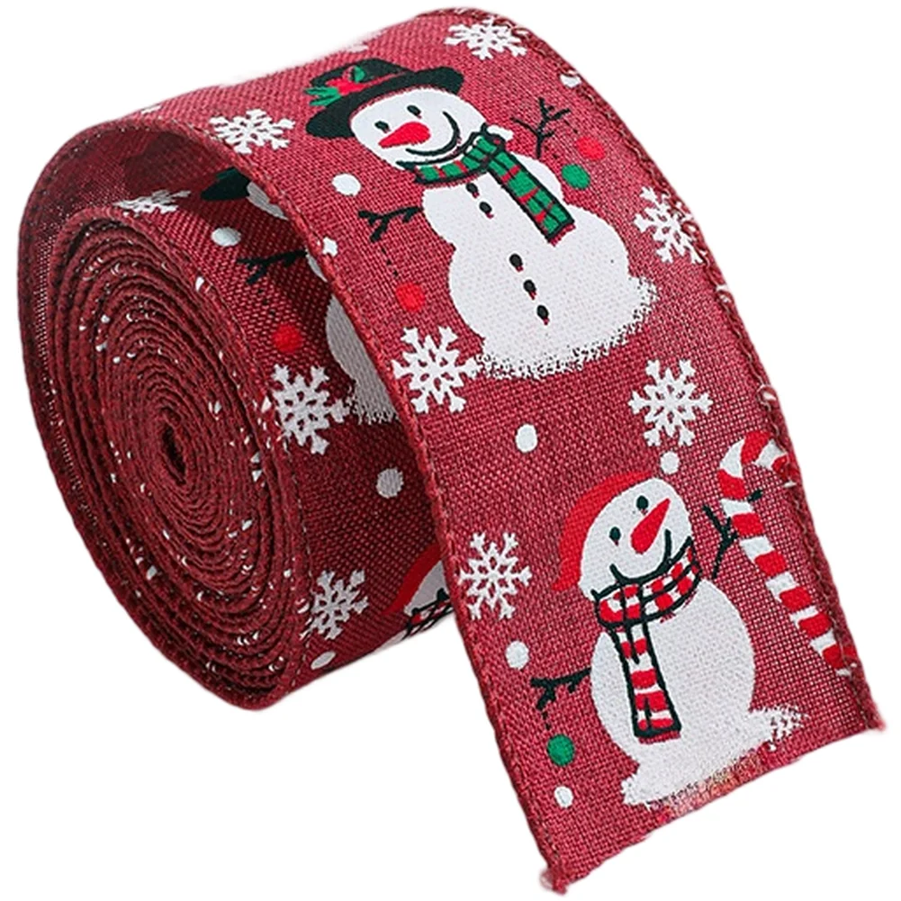 Webbing 2m*5.0cm Christmas Festive Patterns Cartoon Snowmen Candy Prints For Creating Bows,wreaths,present Wrapping DIY Decor
Webbing 2m*5.0cm Christmas Festive Patterns Cartoon Snowmen Candy Prints For Creating Bows,wreaths,present Wrapping DIY Decor