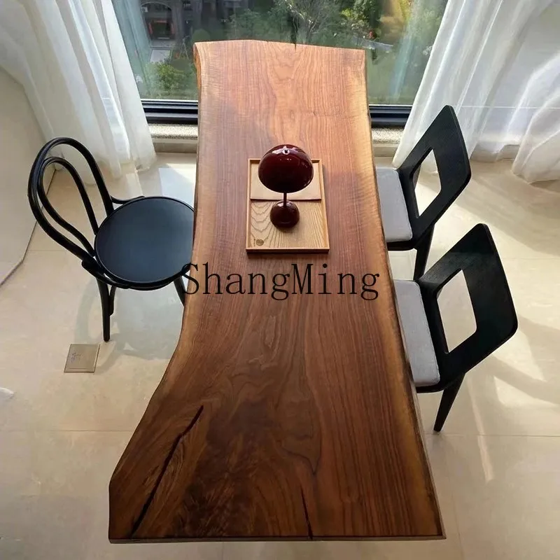 FG black walnut solid wood large board tea table log living room large long table dining table island home
FG black walnut solid wood large board tea table log living room large long table dining table island home