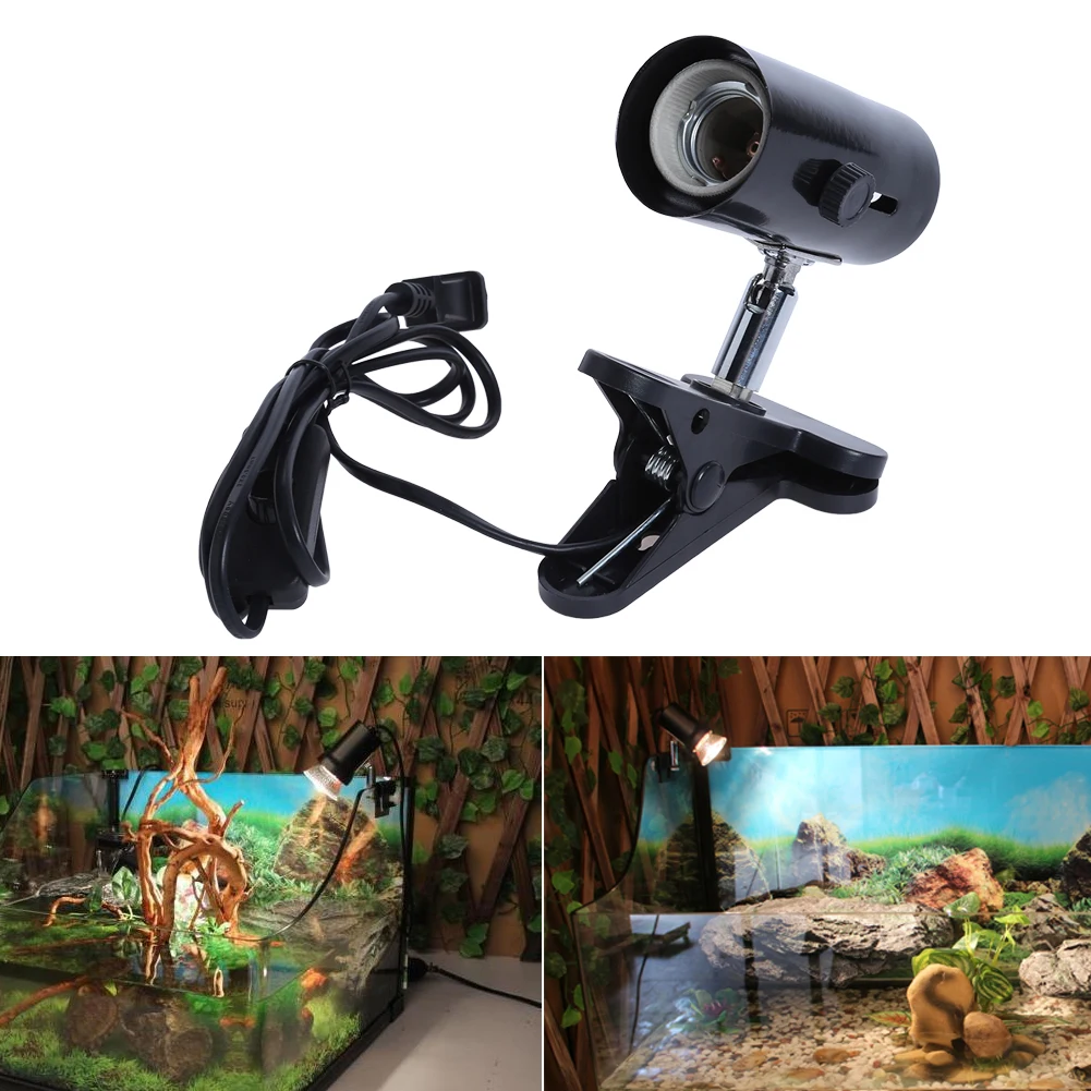 Metal Ceramic Heat UV UVB Lamp Light Holder Clamp for Reptile Clamp Lamp 360 Degrees Rotatable Holder with Wire Control Switch
Metal Ceramic Heat UV UVB Lamp Light Holder Clamp for Reptile Clamp Lamp 360 Degrees Rotatable Holder with Wire Control Switch