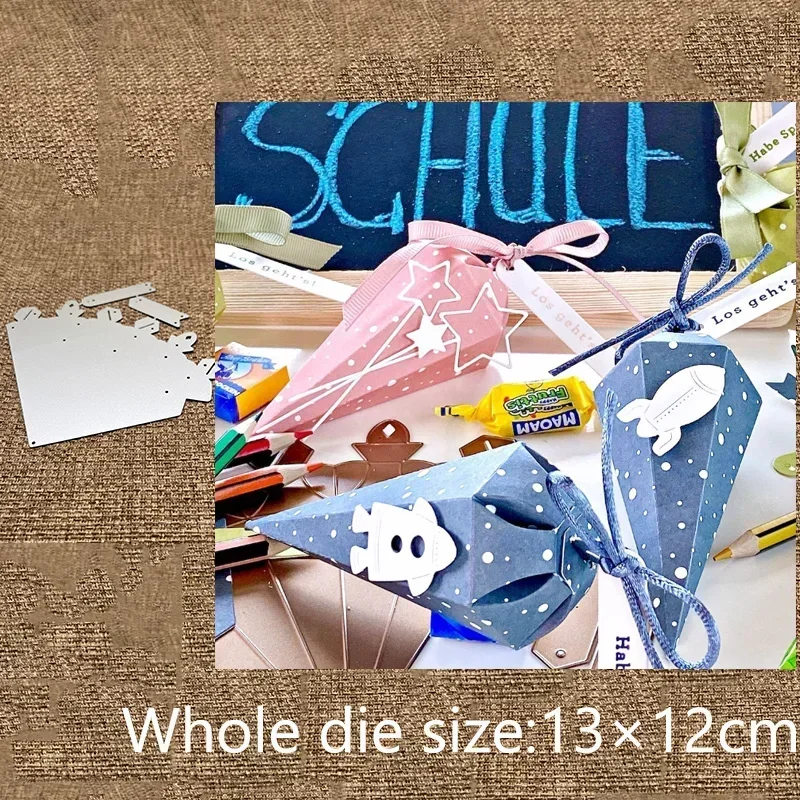 New Design Metal stencil mold Cutting Dies School cone box scrapbook die cuts Album Card Making DIY
New Design Metal stencil mold Cutting Dies School cone box scrapbook die cuts Album Card Making DIY