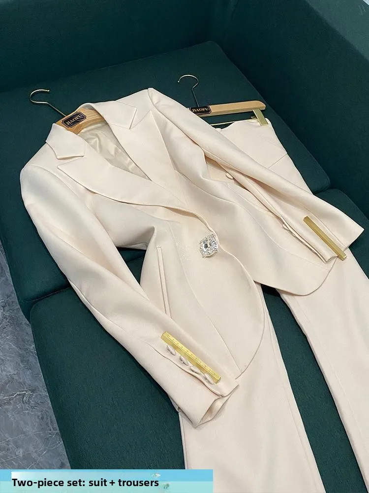 Star New Sle Tailored Diamond Button Heart aped Cloth Bule Suit Pants Set A502 Women's Faion Spring Summer 2025
Star New Sle Tailored Diamond Button Heart aped Cloth Bule Suit Pants Set A502 Women's Faion Spring Summer 2025