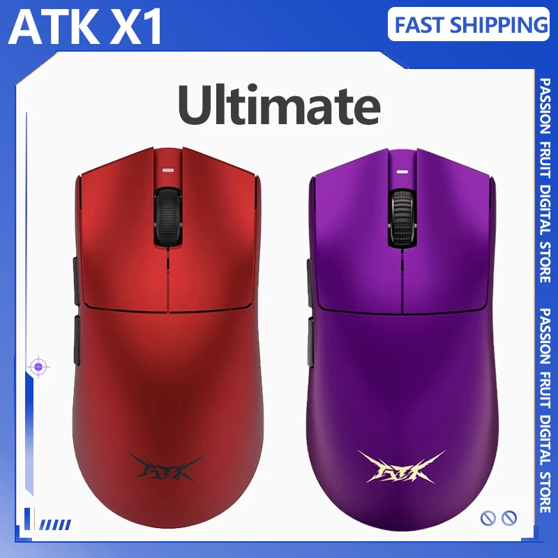 ATK X1 Ultimate Gaming Mouse Tri Mode Wireless/Bluetooth/2.4G 8000hz 20000FPS Mouses Paw3950ultra 54g Lightweight Pc Accessory
ATK X1 Ultimate Gaming Mouse Tri Mode Wireless/Bluetooth/2.4G 8000hz 20000FPS Mouses Paw3950ultra 54g Lightweight Pc Accessory