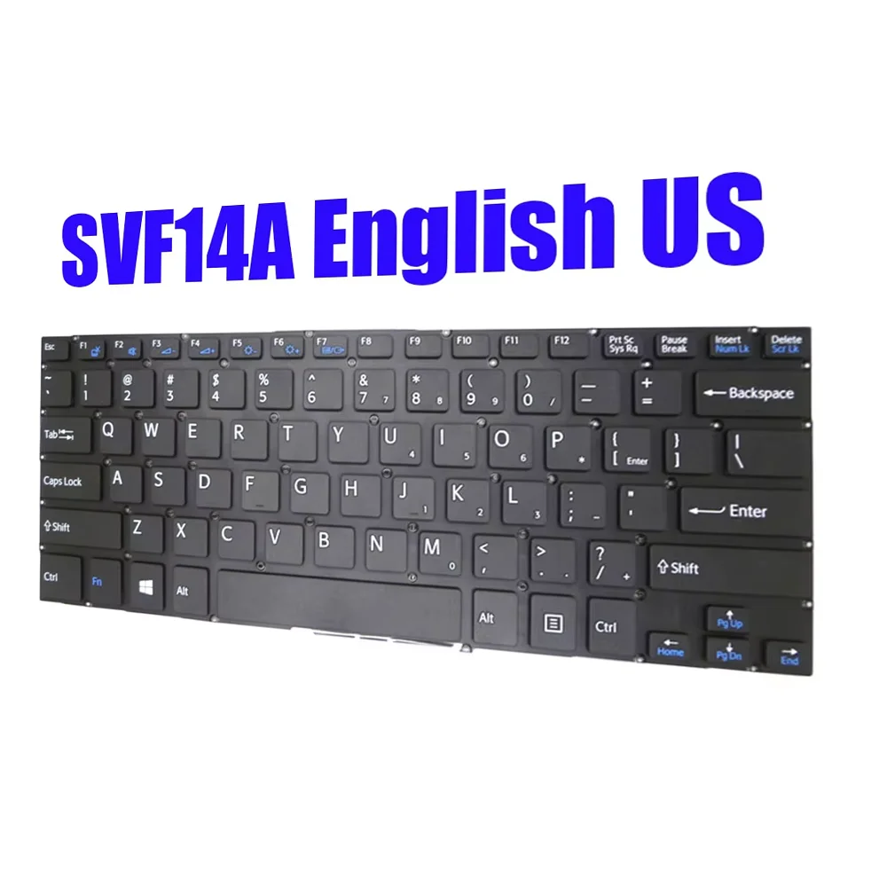 English US Laptop Keyboard For SONY SVF14A 149238521US 9Z.NABBQ.101 9Z.NABBQ.001 149238221US Without Backlit New
English US Laptop Keyboard For SONY SVF14A 149238521US 9Z.NABBQ.101 9Z.NABBQ.001 149238221US Without Backlit New