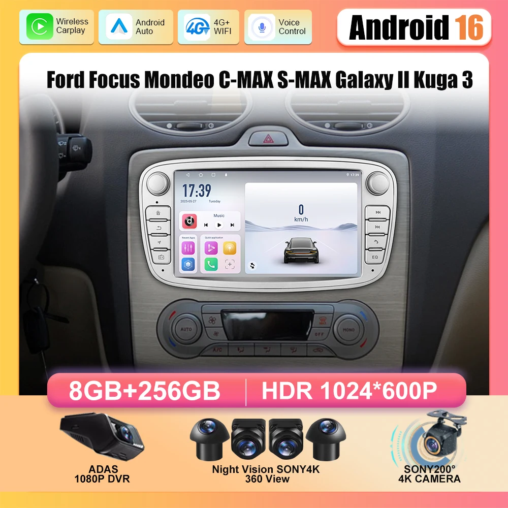 2 din Autoradio Car Multimedia Video Radio Player For Ford Focus Mondeo C-MAX S-MAX Galaxy II Kuga 3 Android Wifi GPS Navigation
2 din Autoradio Car Multimedia Video Radio Player For Ford Focus Mondeo C-MAX S-MAX Galaxy II Kuga 3 Android Wifi GPS Navigation