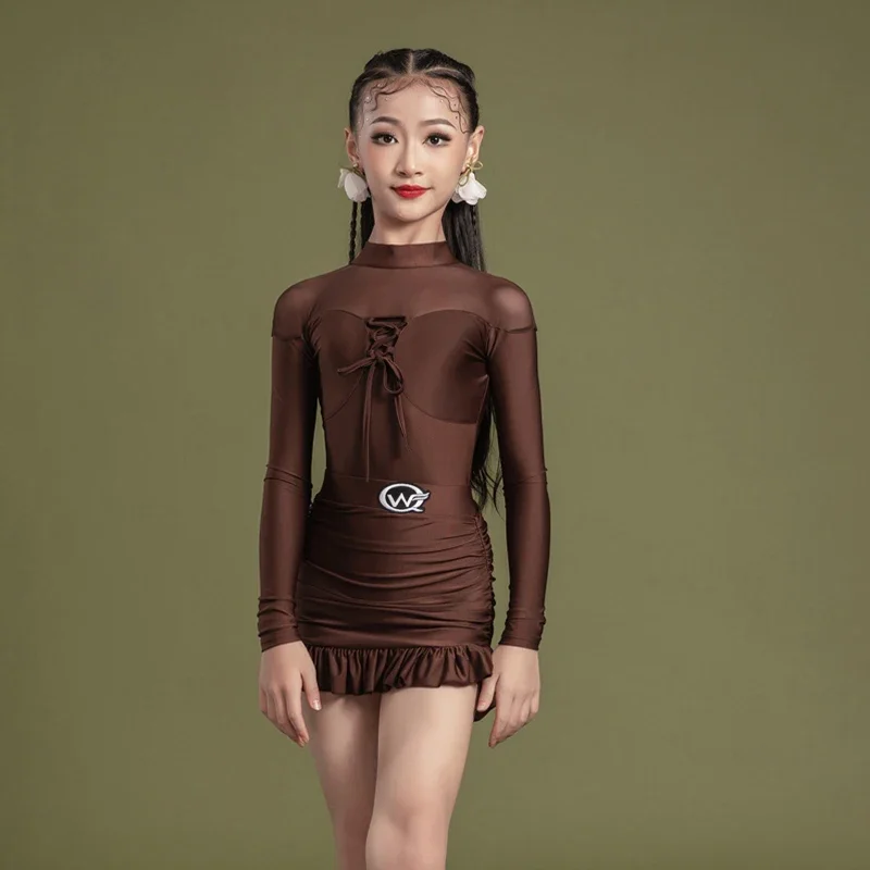 2026 Girl's Latin Dance Tops High-Neck Ballroom Dance Performance Outfits Tango Dancing Costume Samba Practice Clothes XH1020
2026 Girl's Latin Dance Tops High-Neck Ballroom Dance Performance Outfits Tango Dancing Costume Samba Practice Clothes XH1020