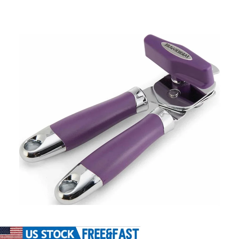 Professional Safety Can Opener Stainless Steel Easy Turn Knob Ergonomic Handles Built-in Bottle Opener Kitchen Tool Compact
Professional Safety Can Opener Stainless Steel Easy Turn Knob Ergonomic Handles Built-in Bottle Opener Kitchen Tool Compact