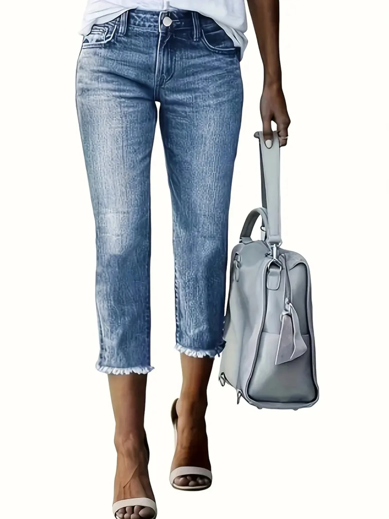 2025 New Women's High Waisted Elastic Washed Straight Leg Denim Jeans, Machine Washable, Comfortable Fit, with Fur Edges, Suitab
2025 New Women's High Waisted Elastic Washed Straight Leg Denim Jeans, Machine Washable, Comfortable Fit, with Fur Edges, Suitab
