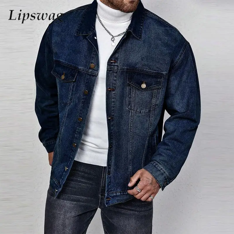 Streetwear Fashion Jean Jackets Mens Clothes 2024 Fall Vintage Button-up Turn-down Collar Denim Jacket For Men Trendy Outerwear
Streetwear Fashion Jean Jackets Mens Clothes 2024 Fall Vintage Button-up Turn-down Collar Denim Jacket For Men Trendy Outerwear