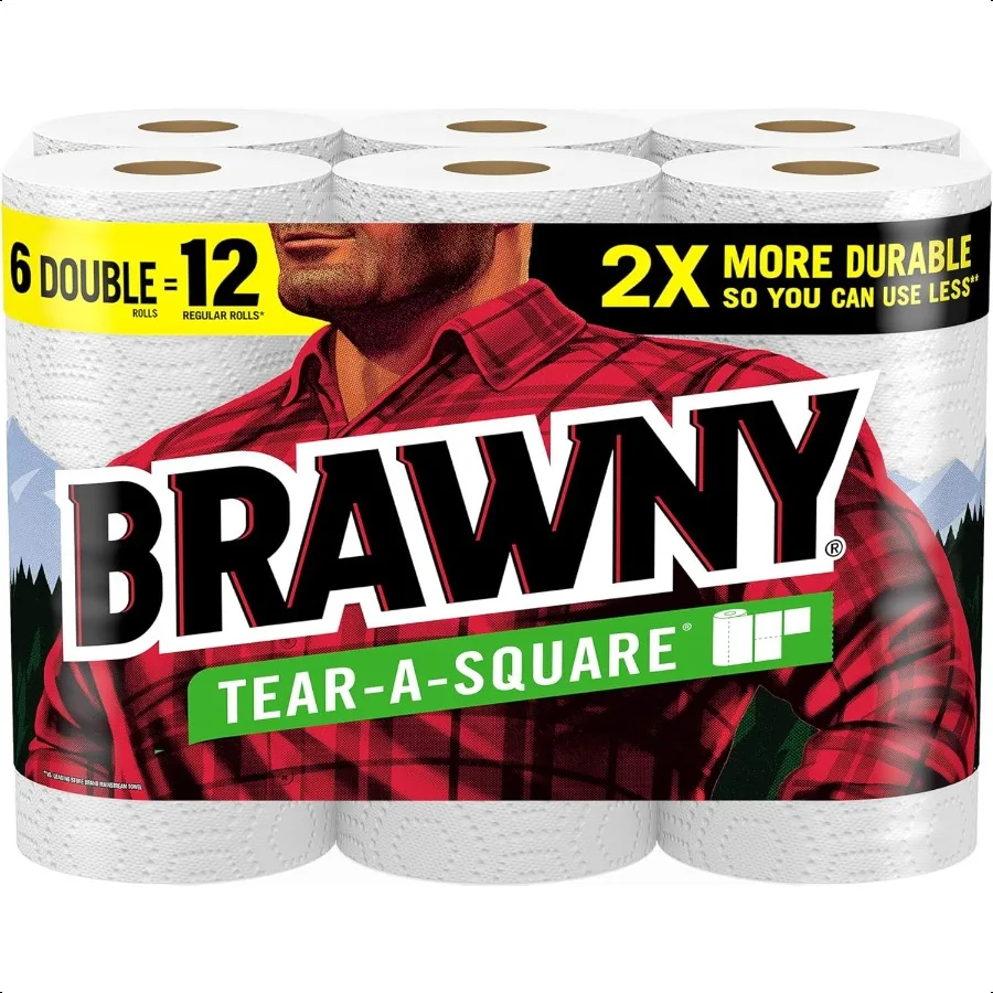 Бумажные полотенца TearASquare, 6 двойных рулонов = 12 обычных рулонов, 3 листа размеров, четверть половины, полная прочность для всех размеров, очистки и
Бумажные полотенца TearASquare, 6 двойных рулонов = 12 обычных рулонов, 3 листа размеров, четверть половины, полная прочность для всех размеров, очистки и
