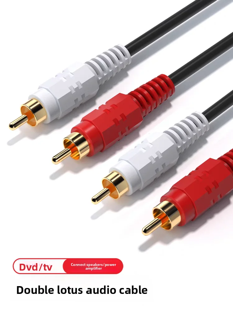 Audio Cable 2 RCA to 2 RCA Red White, for TV Amplifier Speaker Connection, Dual RCA Male to Male
Audio Cable 2 RCA to 2 RCA Red White, for TV Amplifier Speaker Connection, Dual RCA Male to Male