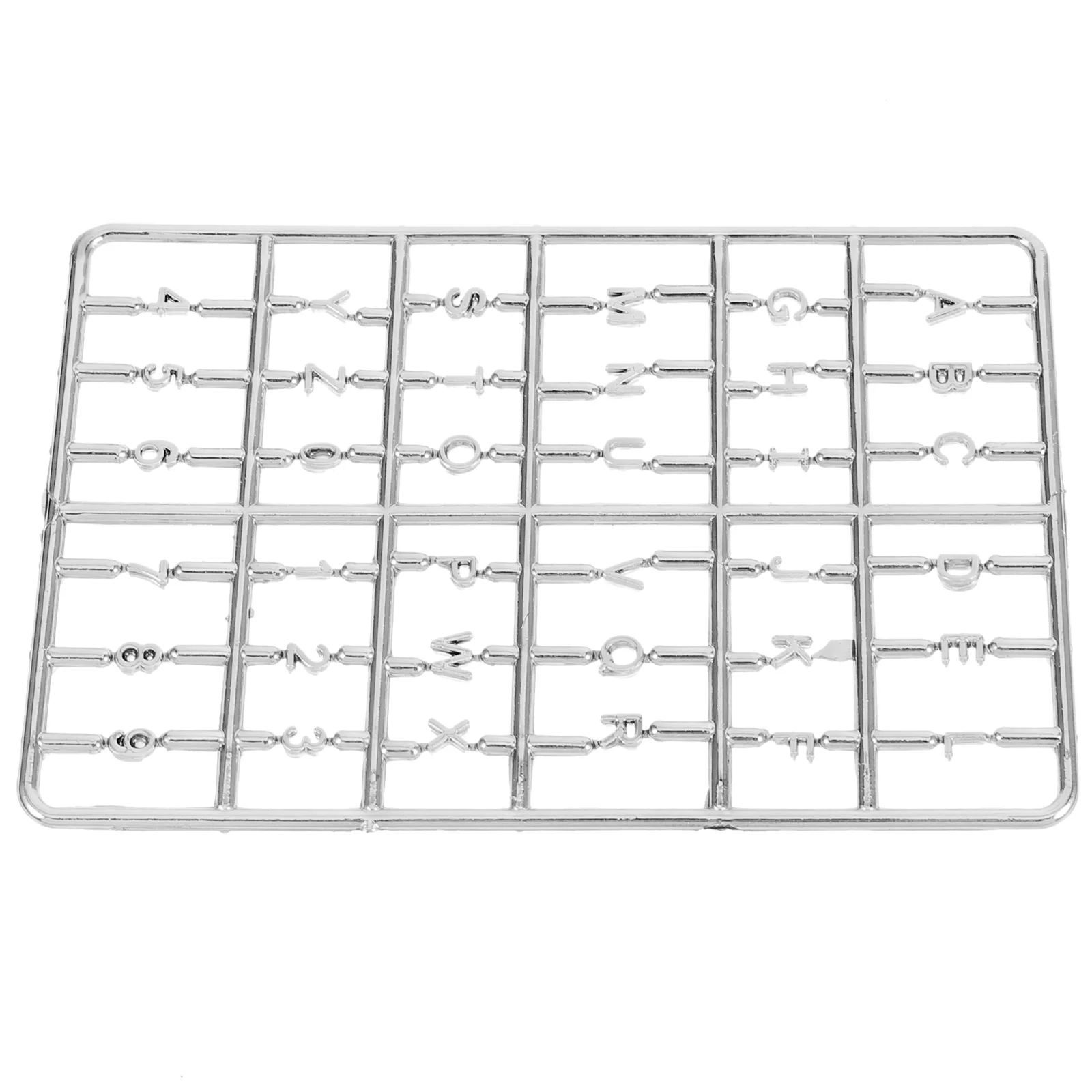 Tiny Homes Alphanumeric Miniature House Door Letter Number Decorations Silver 
Tiny Homes Alphanumeric Miniature House Door Letter Number Decorations Silver