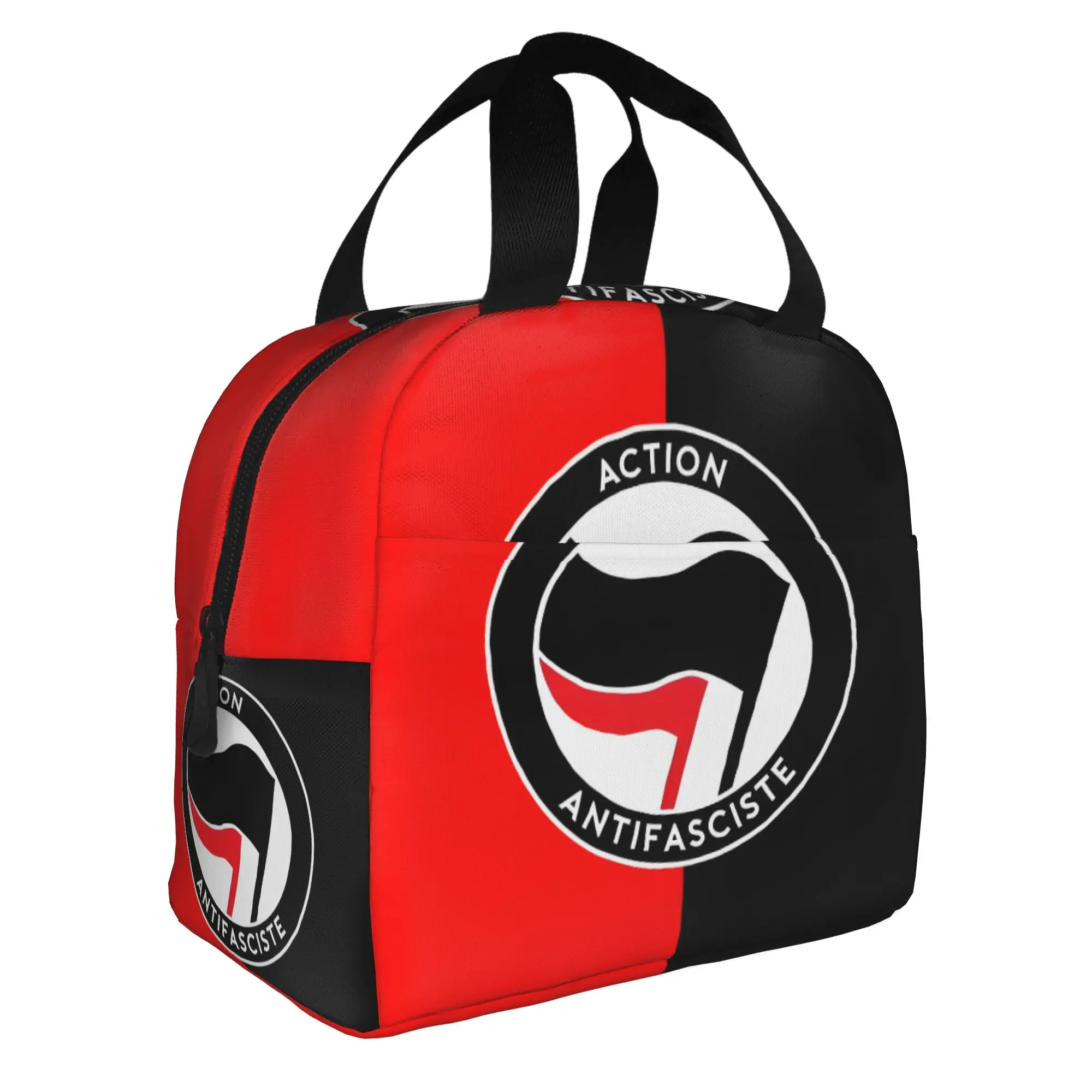 Antifa Scist Action Anti Racism Flag Lunch Bag Women Cooler Warm Insulated Lunch Boxes for Adult Office
Antifa Scist Action Anti Racism Flag Lunch Bag Women Cooler Warm Insulated Lunch Boxes for Adult Office