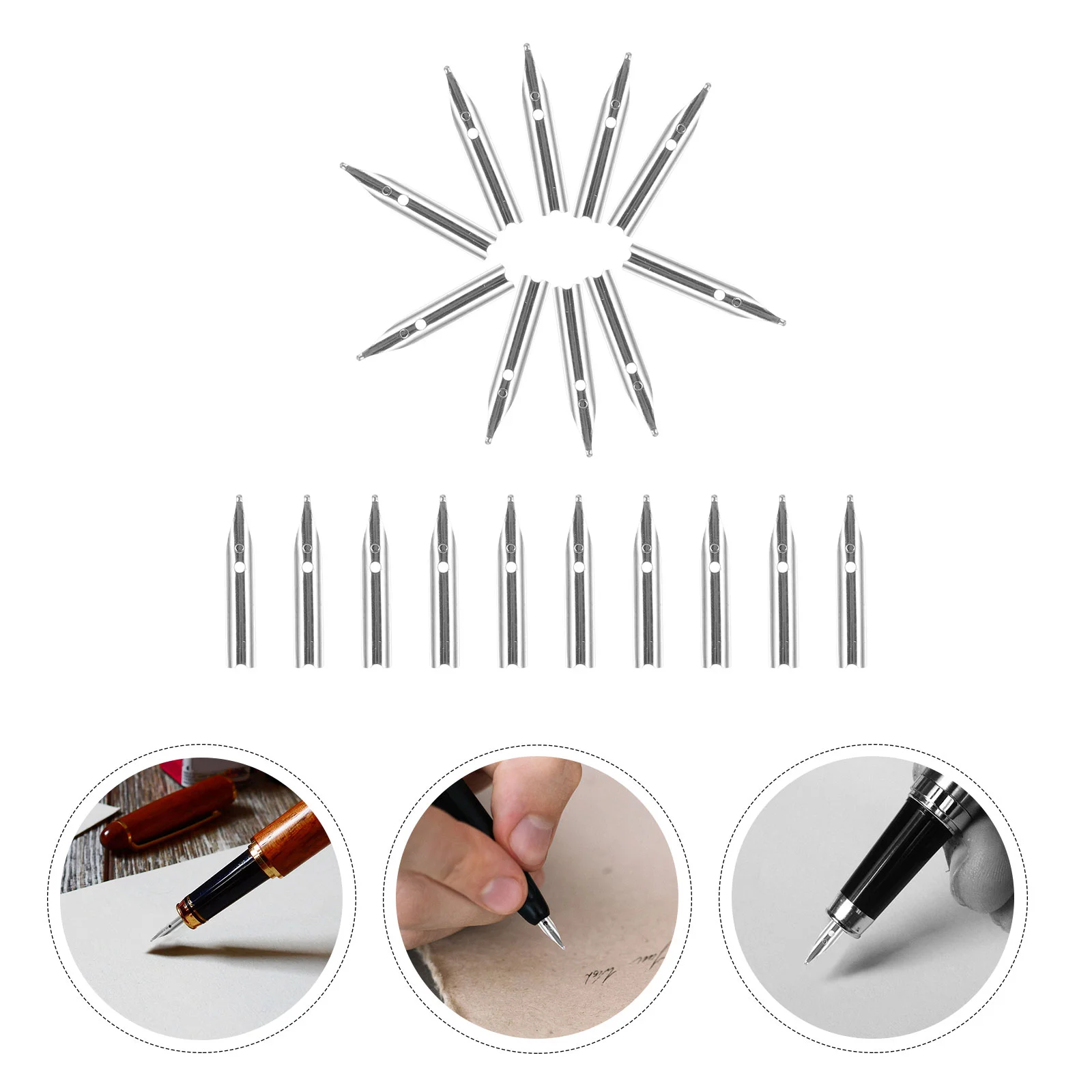 20 Pcs Pen Replaceable Nibs for Calligraphy Fountain Ink Clean Students Stationery Supplies
20 Pcs Pen Replaceable Nibs for Calligraphy Fountain Ink Clean Students Stationery Supplies