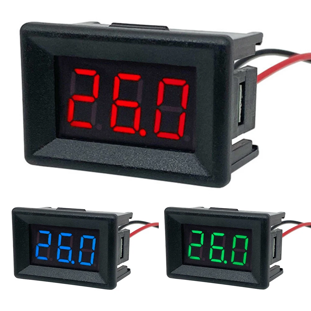 DC0-30V 0.36inch 2-Wire Digital LED Display Panel Voltmeter Tester Digital LED Mini Display Module for Car Motor Vehicle Tools
