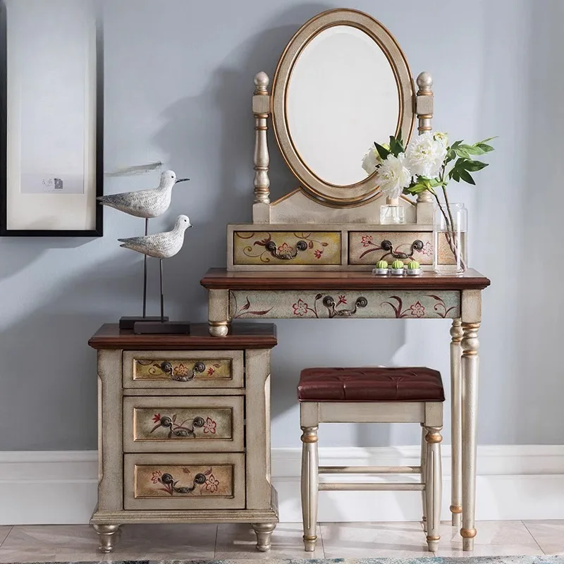 American country small beautiful woman Internet celebrity painted hand painted retro old classical dresser makeup table makeup s
American country small beautiful woman Internet celebrity painted hand painted retro old classical dresser makeup table makeup s