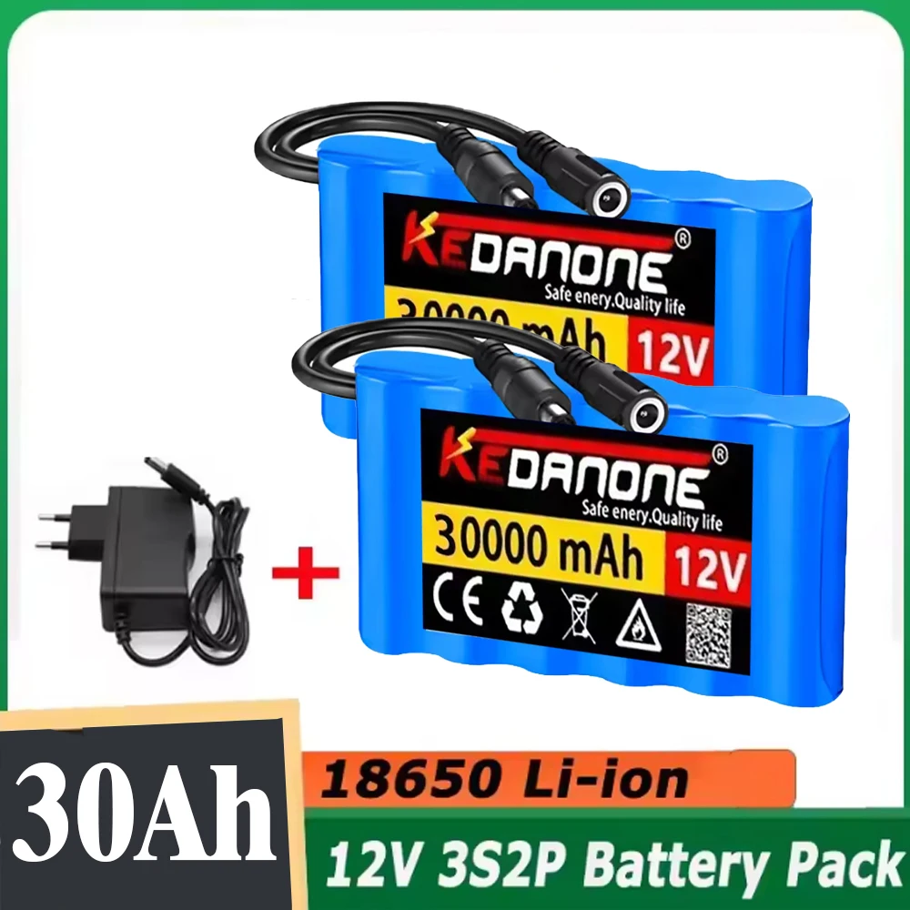 3S2P 12V 30000mAh Rechargeable Li-Ion Battery, For LED Lamp Light Backup Powe Etc+ Charger
3S2P 12V 30000mAh Rechargeable Li-Ion Battery, For LED Lamp Light Backup Powe Etc+ Charger