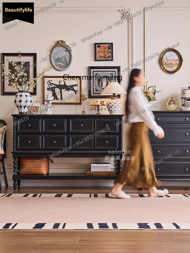 A139 A139 French retro solid wood chest, living room wall storage, medieval entrance side cabinet, partition side cabinet
A139 A139 French retro solid wood chest, living room wall storage, medieval entrance side cabinet, partition side cabinet