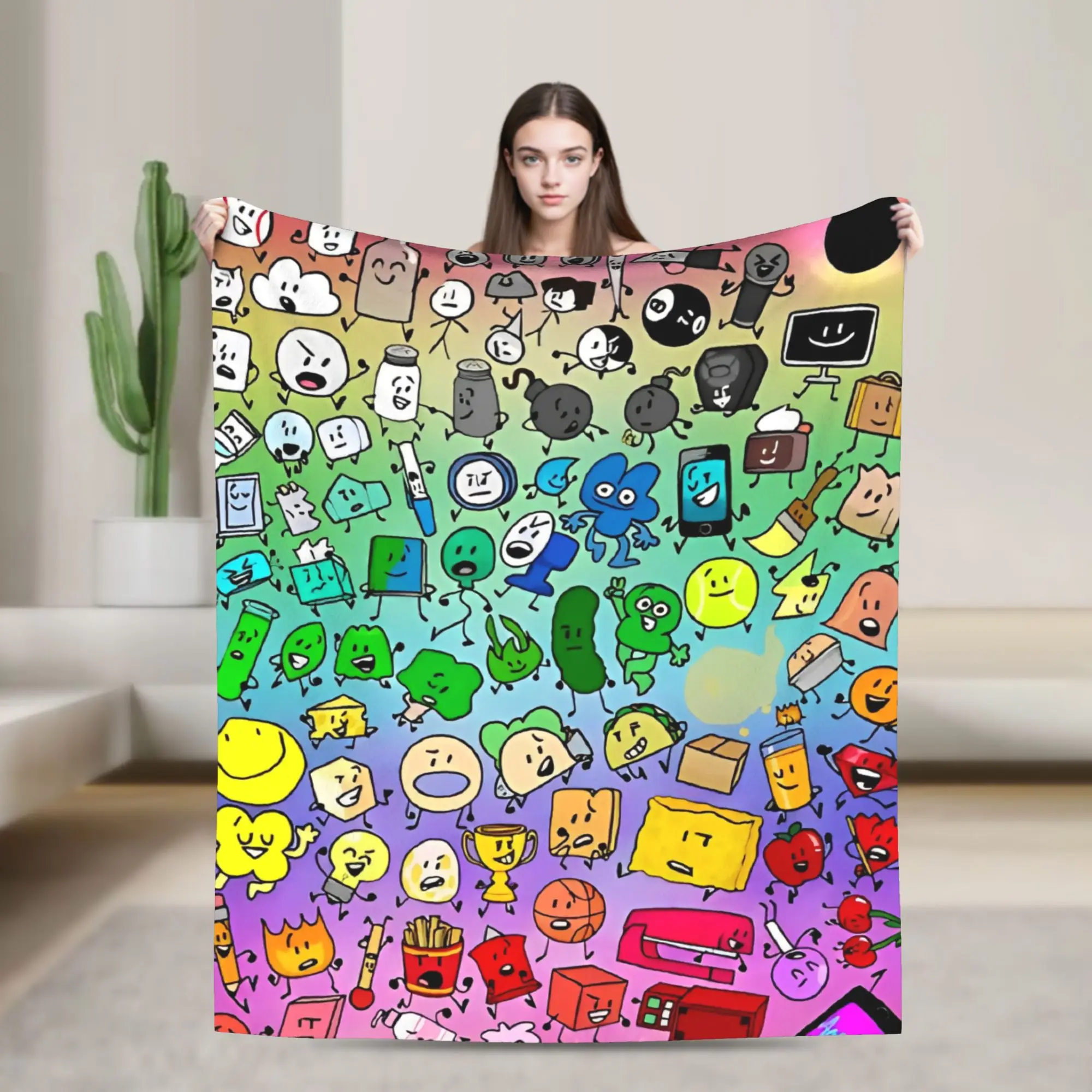 BFDI Inanimate Insanity All Characters Blanket Quality Warm Soft Throw Blanket Winter Travel Couch Bed Comfortable Bedspread
BFDI Inanimate Insanity All Characters Blanket Quality Warm Soft Throw Blanket Winter Travel Couch Bed Comfortable Bedspread