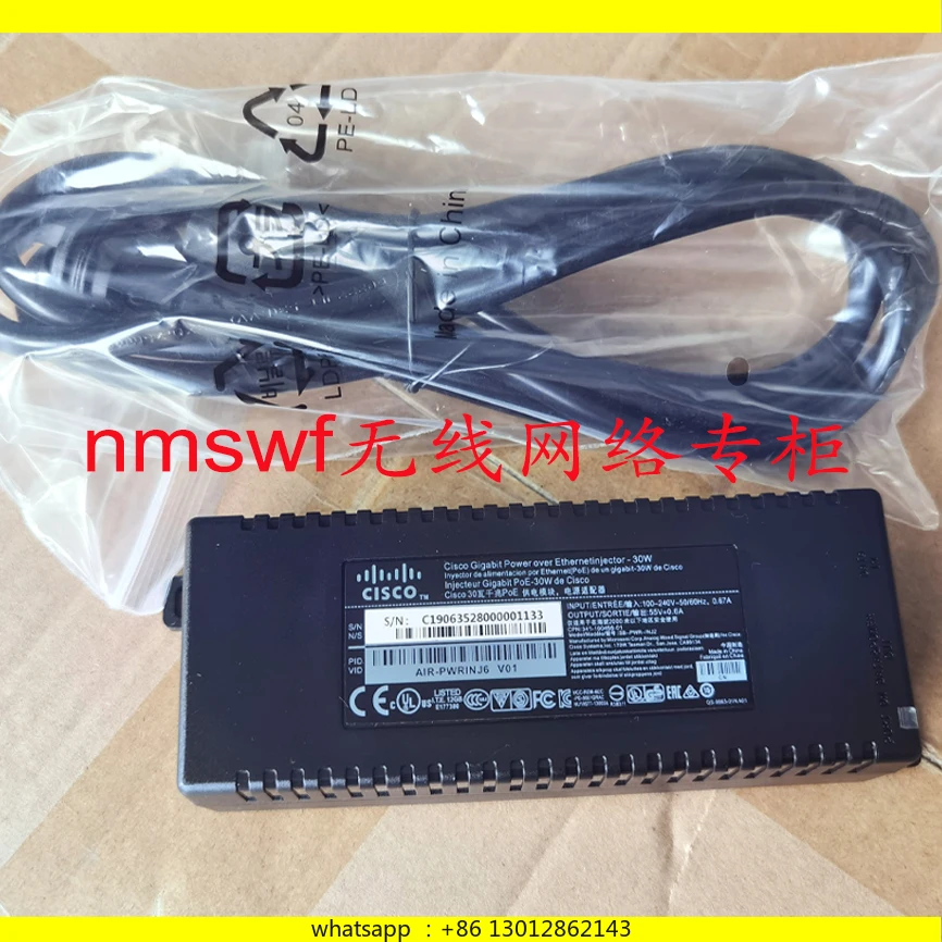 AIR-PWRINJ6 Модуль питания POE, адаптер 30 Вт SB-PWR-INJ2
AIR-PWRINJ6 Модуль питания POE, адаптер 30 Вт SB-PWR-INJ2