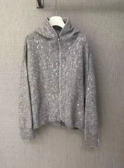 Cardigan for Women 2024 New Autumn Winter Sequin Design Zipper Fly Loose Casual Long Sleeve Sweater
Cardigan for Women 2024 New Autumn Winter Sequin Design Zipper Fly Loose Casual Long Sleeve Sweater