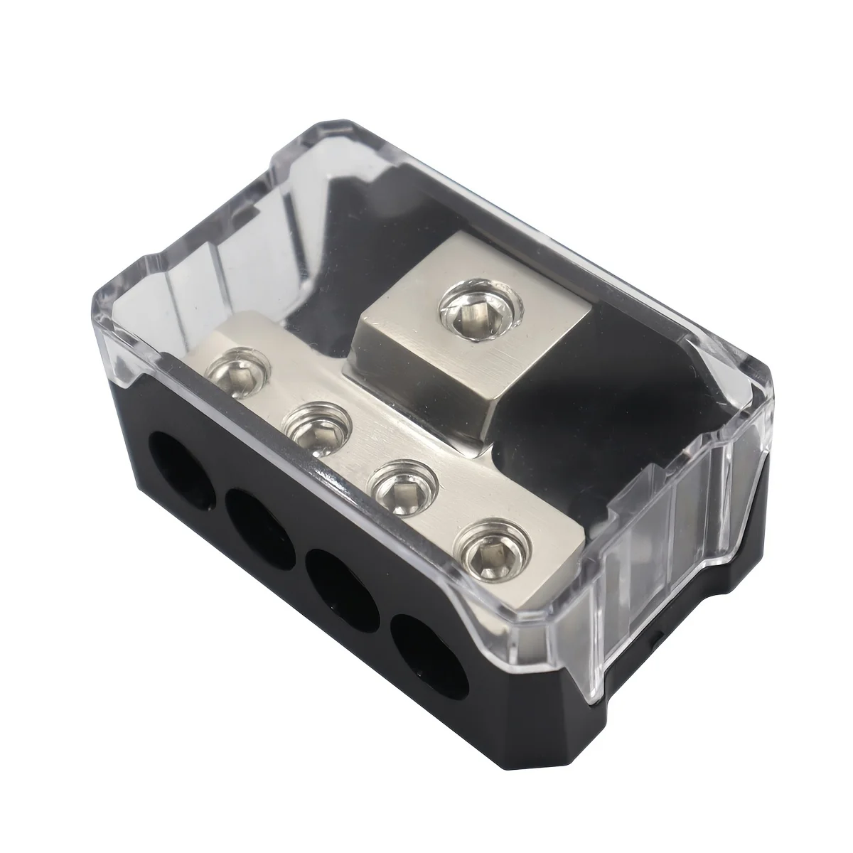 4 Way 1x 0/2/4 AWG Gauge in / 4X 4/8/10 Gauge Out Amp Power Distribution Ground Distributor Connecting Block
4 Way 1x 0/2/4 AWG Gauge in / 4X 4/8/10 Gauge Out Amp Power Distribution Ground Distributor Connecting Block
