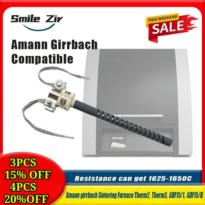 Amann girrbach Sintering Furnace Ceramill Therm 2 Heating Element Heator Therm3 SIC Resistance Customized 1650C For Dental Lab
Amann girrbach Sintering Furnace Ceramill Therm 2 Heating Element Heator Therm3 SIC Resistance Customized 1650C For Dental Lab
