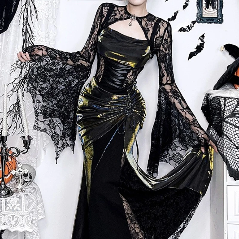 Cosplay Shawl Women Goth Party Wear Cape Halloween Vintage Lace Wraps Tops Punk Poncho Fashion Woman Clothes Sexy Streetwear
Cosplay Shawl Women Goth Party Wear Cape Halloween Vintage Lace Wraps Tops Punk Poncho Fashion Woman Clothes Sexy Streetwear