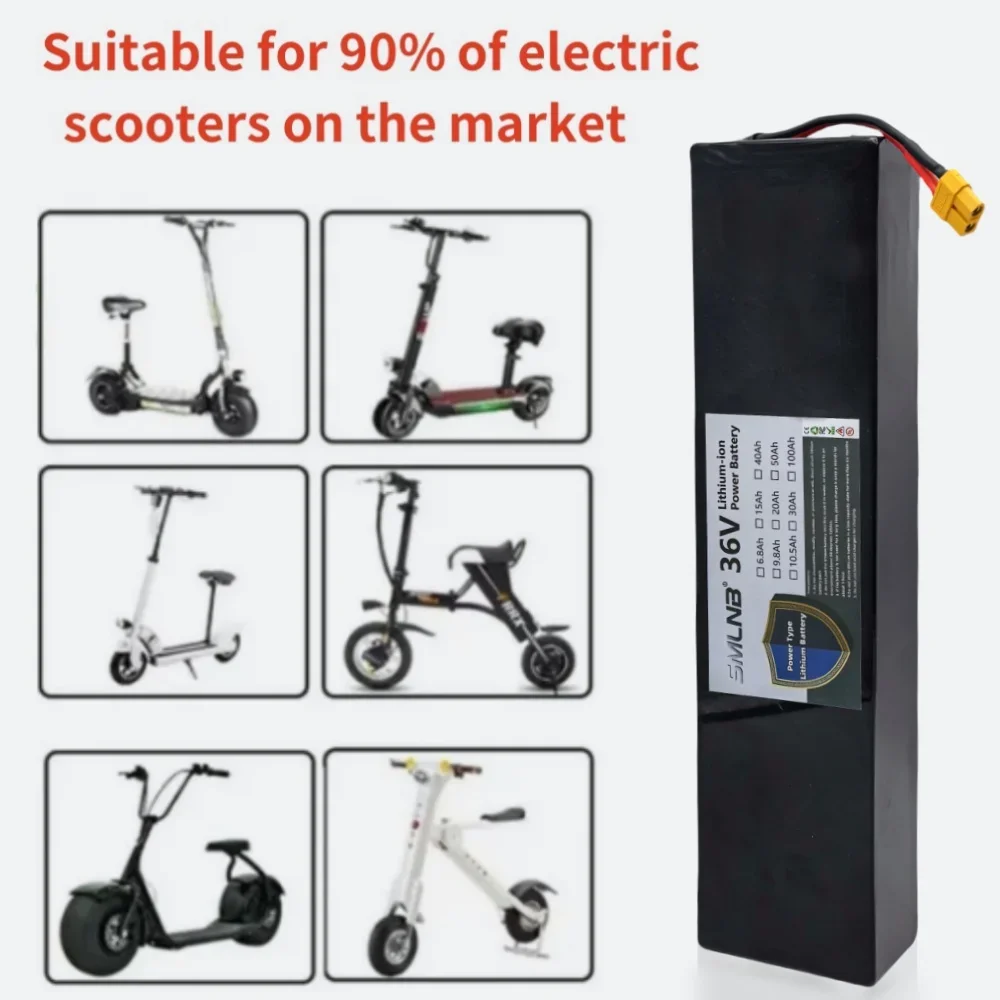 New 10S3P 36V 9800mAh Lithium-Ion Rechargeable Battery Suitable for Electric Products Such as Scooters Battery
New 10S3P 36V 9800mAh Lithium-Ion Rechargeable Battery Suitable for Electric Products Such as Scooters Battery
