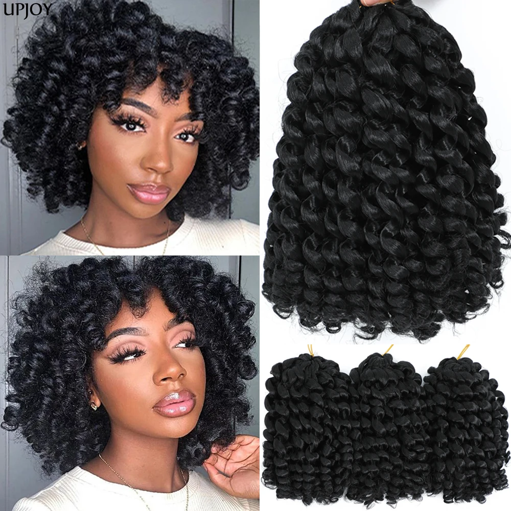 1- 6 Packs 8 inch Natural Black Jumpy Wand Curl Crochet Hair Short Synthetic Jamaican Bounce Braiding Hair Twists for Daily Use
1- 6 Packs 8 inch Natural Black Jumpy Wand Curl Crochet Hair Short Synthetic Jamaican Bounce Braiding Hair Twists for Daily Use