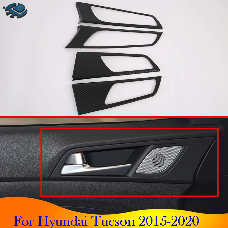 For Hyundai Tucson 2015-2020 Carbon Fiber Style Inner Door Handle Cover Catch Bowl Trim Insert Bezel Frame Garnish
For Hyundai Tucson 2015-2020 Carbon Fiber Style Inner Door Handle Cover Catch Bowl Trim Insert Bezel Frame Garnish