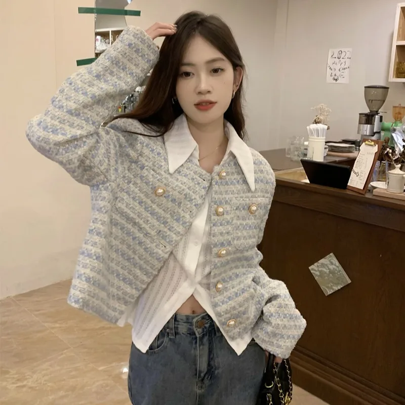 Fashion Short Coat Women Autumn 2023 New Elegant Long Sleeve Outwear Tops Causal Korean Style O-neck Jacket Female
Fashion Short Coat Women Autumn 2023 New Elegant Long Sleeve Outwear Tops Causal Korean Style O-neck Jacket Female