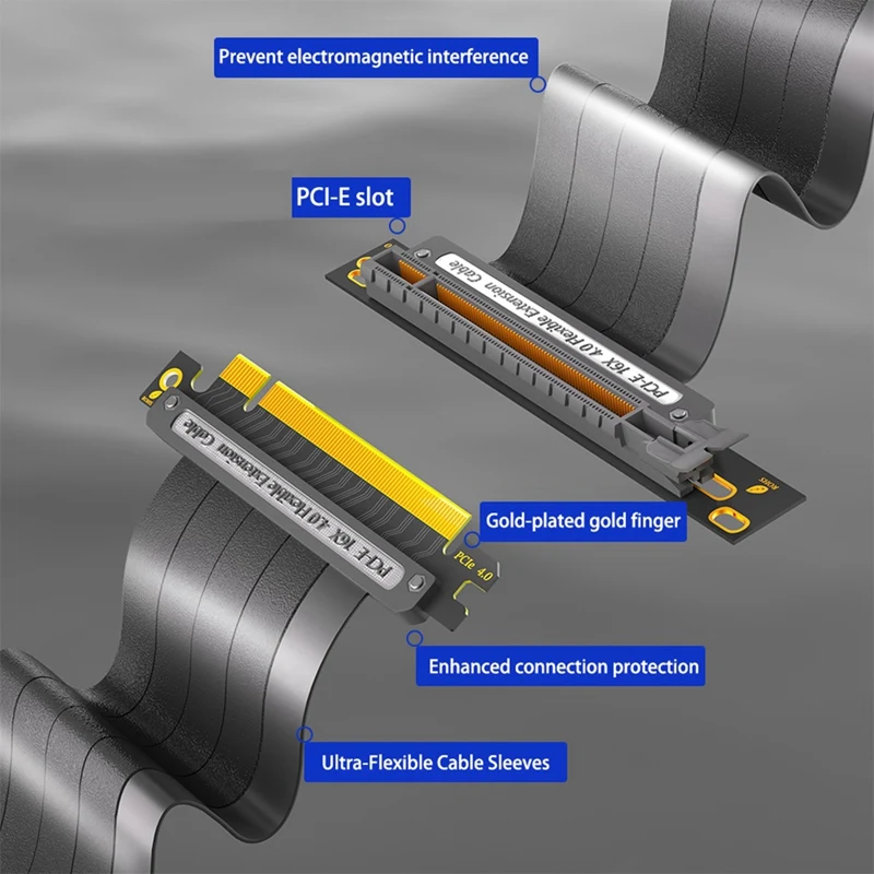 PCIE 4.0 16X Extension Cable, Length 30cm(90 Degree ) New Arrivals in Stock
PCIE 4.0 16X Extension Cable, Length 30cm(90 Degree ) New Arrivals in Stock