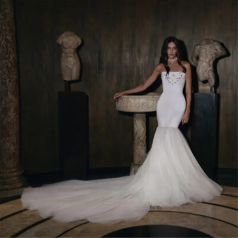 Vestido De Noiva Minimalista Novia Sirena Корсет Свадебное платье Vestidos Curvy Alta Costura Атласный скромный женский халат Mariage Bride
Vestido De Noiva Minimalista Novia Sirena Корсет Свадебное платье Vestidos Curvy Alta Costura Атласный скромный женский халат Mariage Bride