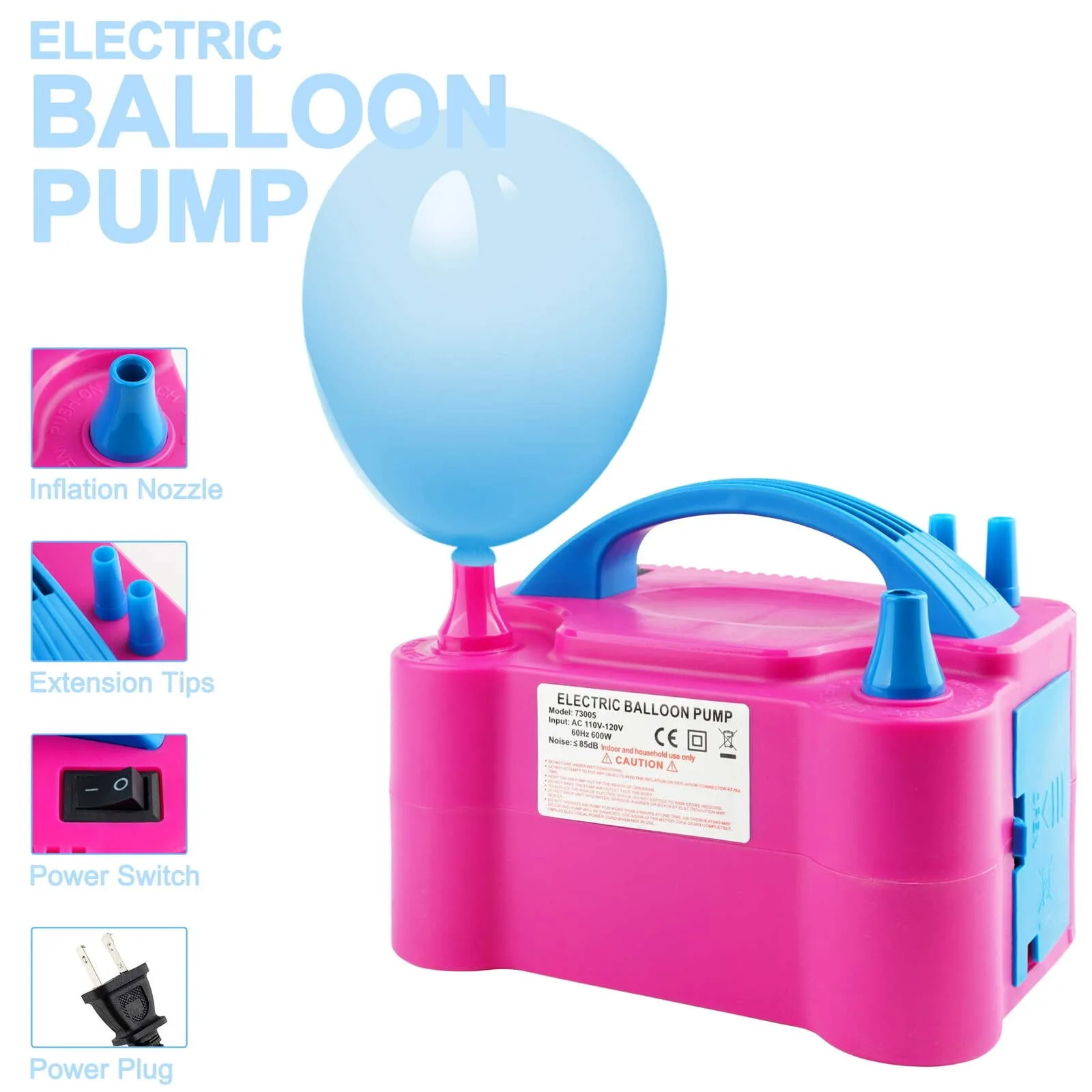 Electric Balloon Pump Balloon Blowing Machine Air Pump Double Hole Automatic Air Pump Inflatable Balloon Machine Wedding Room
Electric Balloon Pump Balloon Blowing Machine Air Pump Double Hole Automatic Air Pump Inflatable Balloon Machine Wedding Room