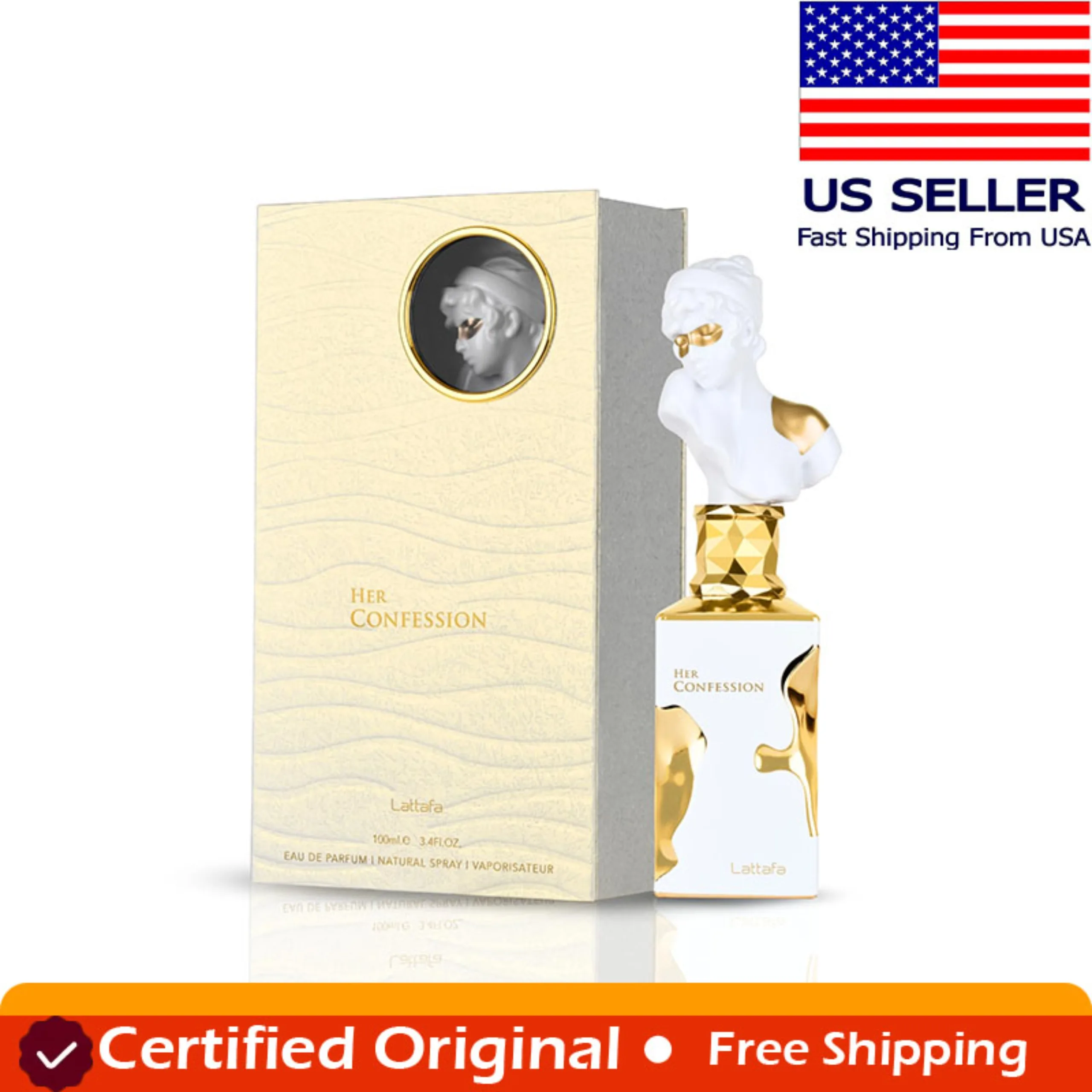 Lattafa Her Confession Vanilla Floral Amber Musk Eau De Parfum Long-Lasting Fragrance Arabian Women 100ML Cologne Portable
Lattafa Her Confession Vanilla Floral Amber Musk Eau De Parfum Long-Lasting Fragrance Arabian Women 100ML Cologne Portable