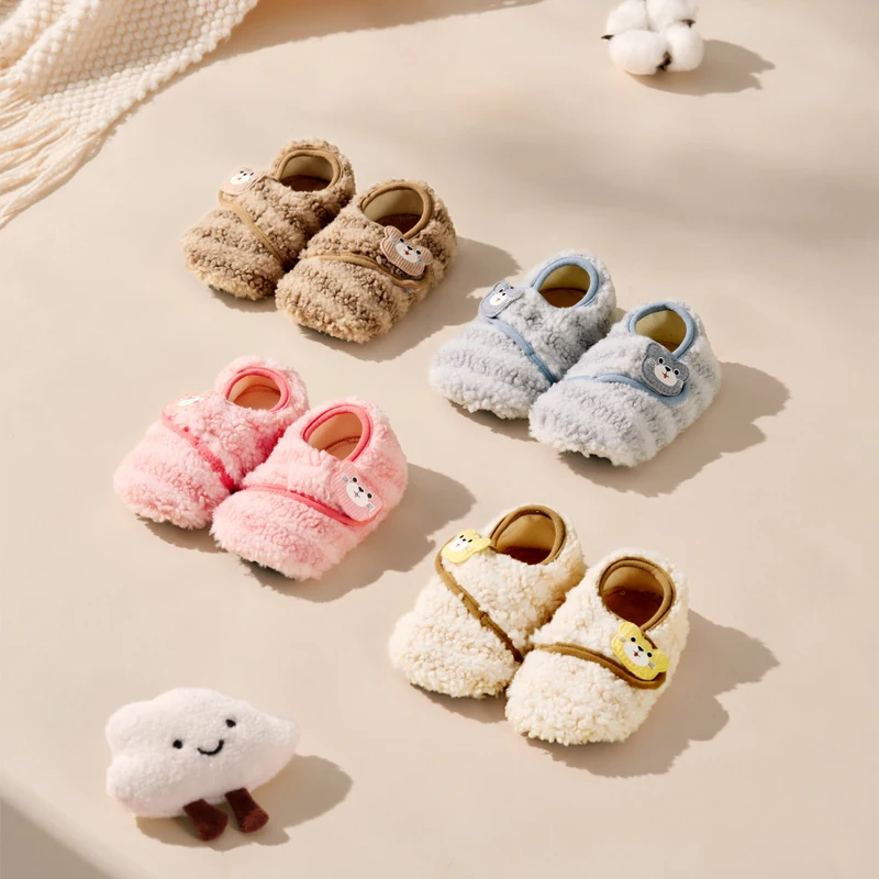 OUYUN Детская обувь для предварительной ходьбы, 6–12 месяцев, мягкая нескользящая подошва для внутреннего использования
OUYUN Детская обувь для предварительной ходьбы, 6–12 месяцев, мягкая нескользящая подошва для внутреннего использования