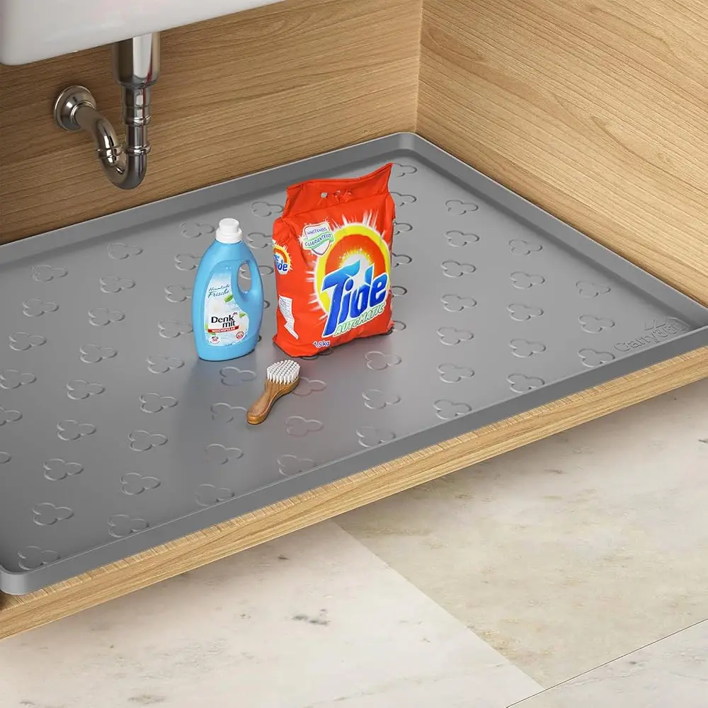 Under Sink Mat - Waterproof Kitchen Cabinet Tray - 34"" X 22"" Flexible Silicone Under Sink Liner - Kitchen Bathroom Cabinet
Under Sink Mat - Waterproof Kitchen Cabinet Tray - 34"" X 22"" Flexible Silicone Under Sink Liner - Kitchen Bathroom Cabinet