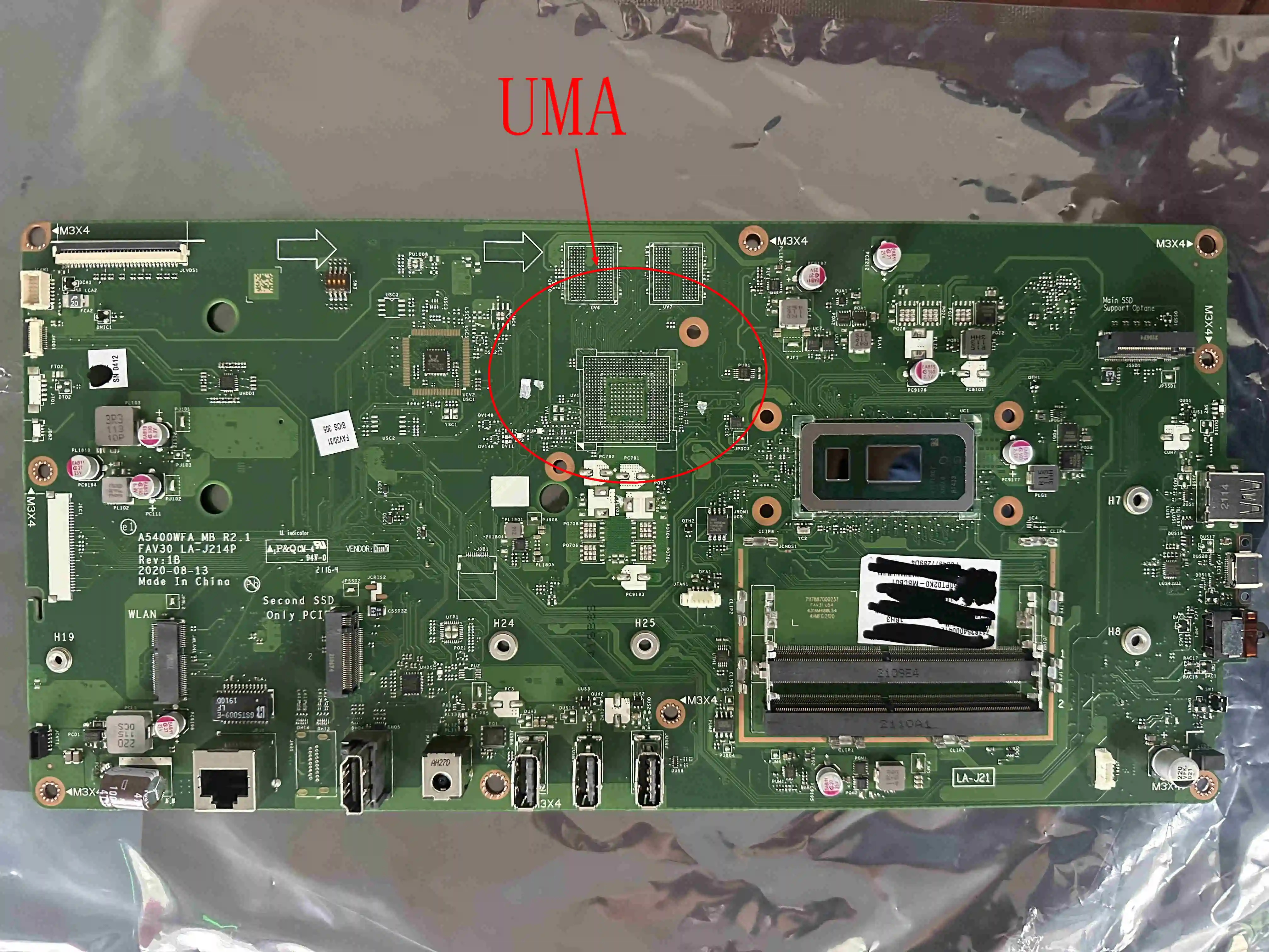 Материнская плата для Asus Zen AIO 22 A5200WFA A5400WFA A5400WFP I3-10110U i5-10210U I7-10510U MX330 с 2 ГБ графического процессора LA-J214P
Материнская плата для Asus Zen AIO 22 A5200WFA A5400WFA A5400WFP I3-10110U i5-10210U I7-10510U MX330 с 2 ГБ графического процессора LA-J214P