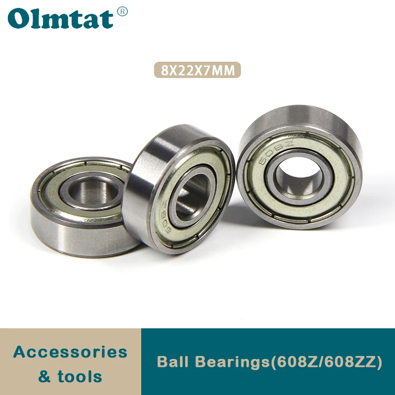 Ball Bearings 608Z 608ZZ Deep Groove 8x22x7mm ABEC-7 Mini Ball Bearing Carbon Steel for Skateboard Scooter 3D Printer Parts
Ball Bearings 608Z 608ZZ Deep Groove 8x22x7mm ABEC-7 Mini Ball Bearing Carbon Steel for Skateboard Scooter 3D Printer Parts