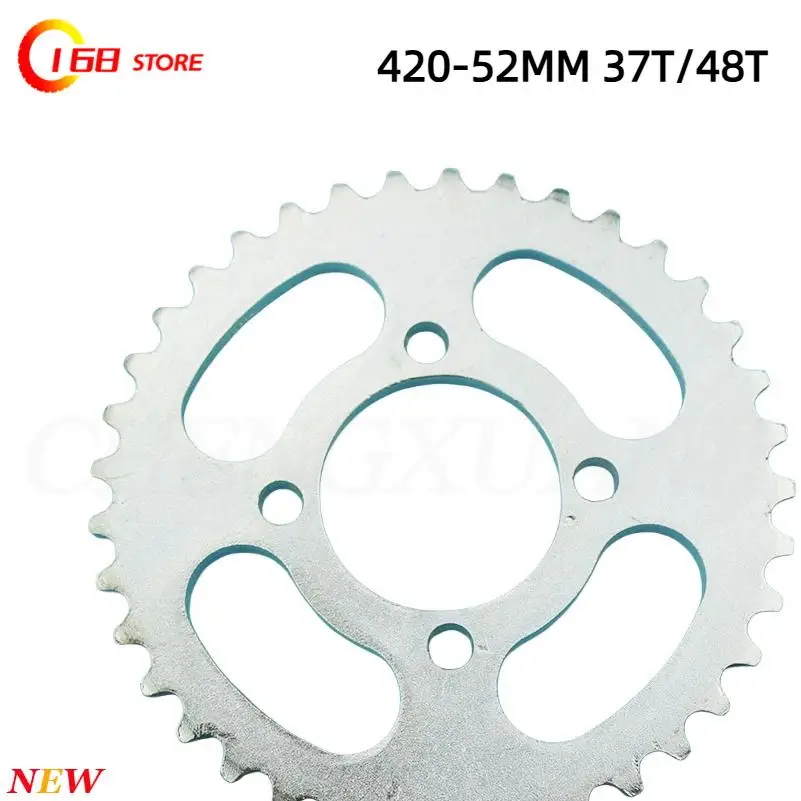 420-37T/48T 52MM rear sprocket for ATV quad pit buggy buggy kart motorcycle
420-37T/48T 52MM rear sprocket for ATV quad pit buggy buggy kart motorcycle
