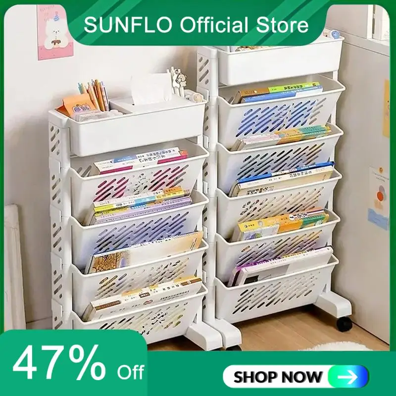 SUNFLO Storage Racks Bookshelves Movable Multi-Layer Shelves Desktop Storage Baskets
SUNFLO Storage Racks Bookshelves Movable Multi-Layer Shelves Desktop Storage Baskets