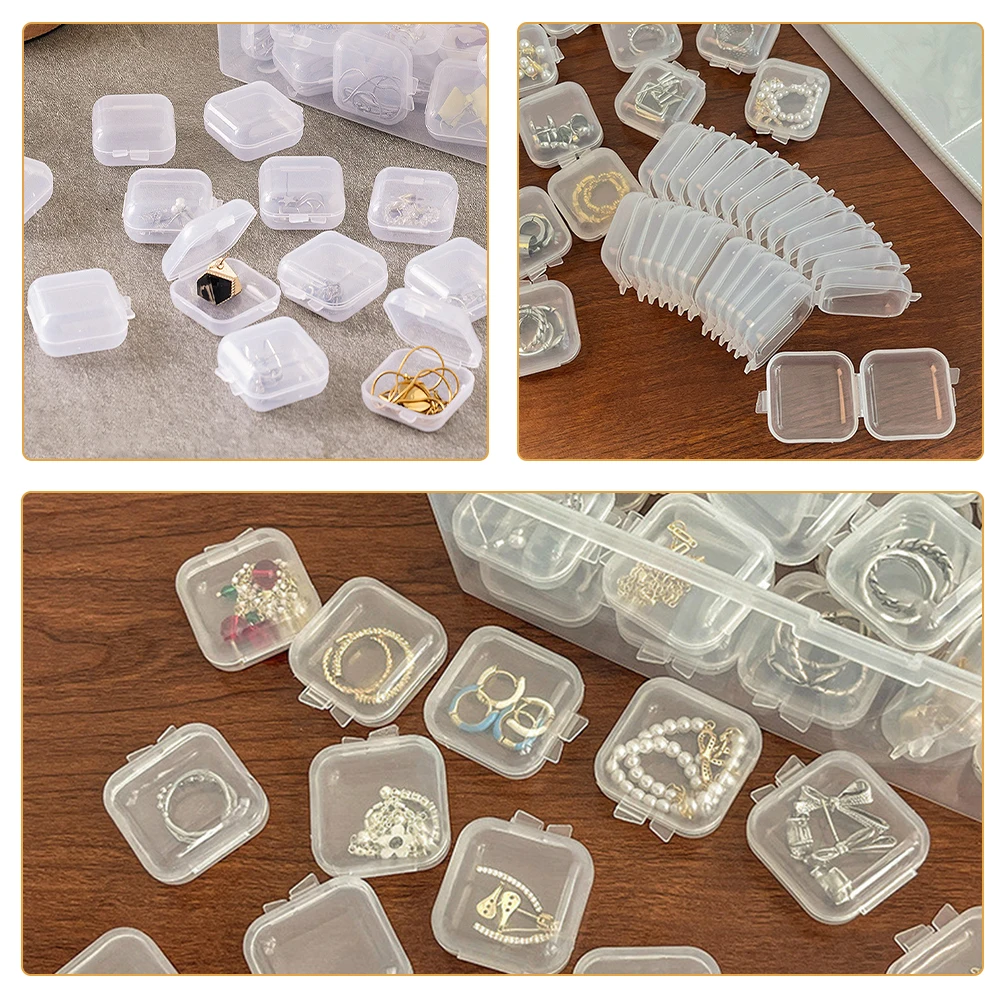150 Pcs Jewelry Storage Box 3 4x3 4x2cm Transparent Mini Plastic Organizer For Earrings Rings Beads Earplugs Small Clear Multi
150 Pcs Jewelry Storage Box 3 4x3 4x2cm Transparent Mini Plastic Organizer For Earrings Rings Beads Earplugs Small Clear Multi