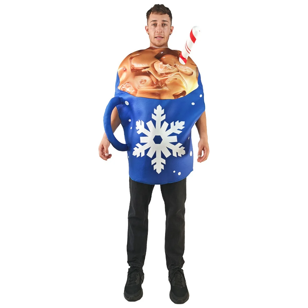 Костюм на Хэллоуин, забавная пародия, костюм с чашкой молока, вечерние костюмы для кампуса, ледяной латте, синий костюм
Костюм на Хэллоуин, забавная пародия, костюм с чашкой молока, вечерние костюмы для кампуса, ледяной латте, синий костюм