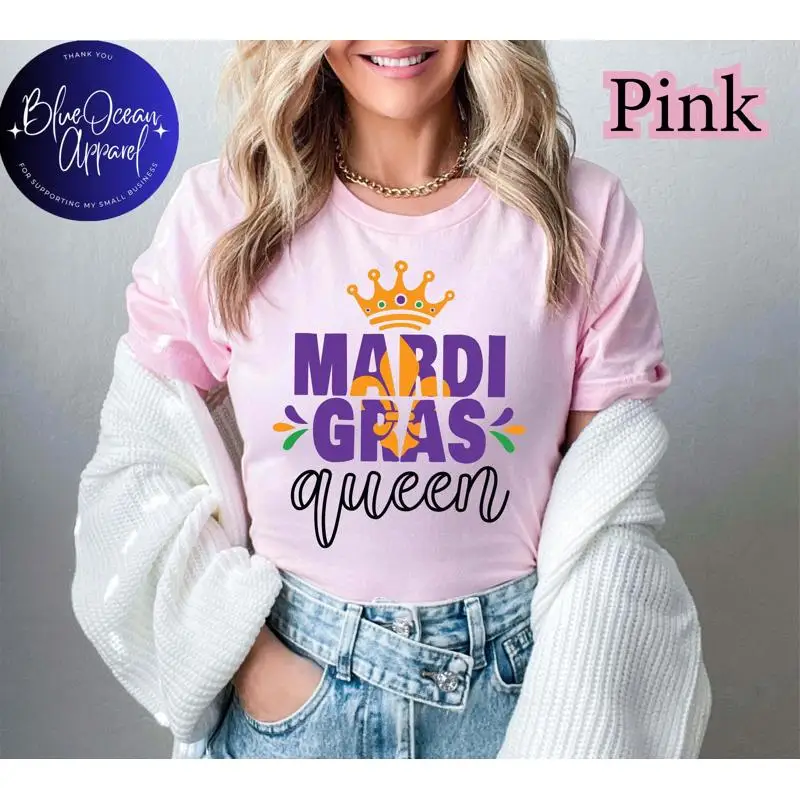 Mardi Gras Queen T Shirt Trendy Carnival Festive Girl Outfit Louisiana Party Festival Season
Mardi Gras Queen T Shirt Trendy Carnival Festive Girl Outfit Louisiana Party Festival Season