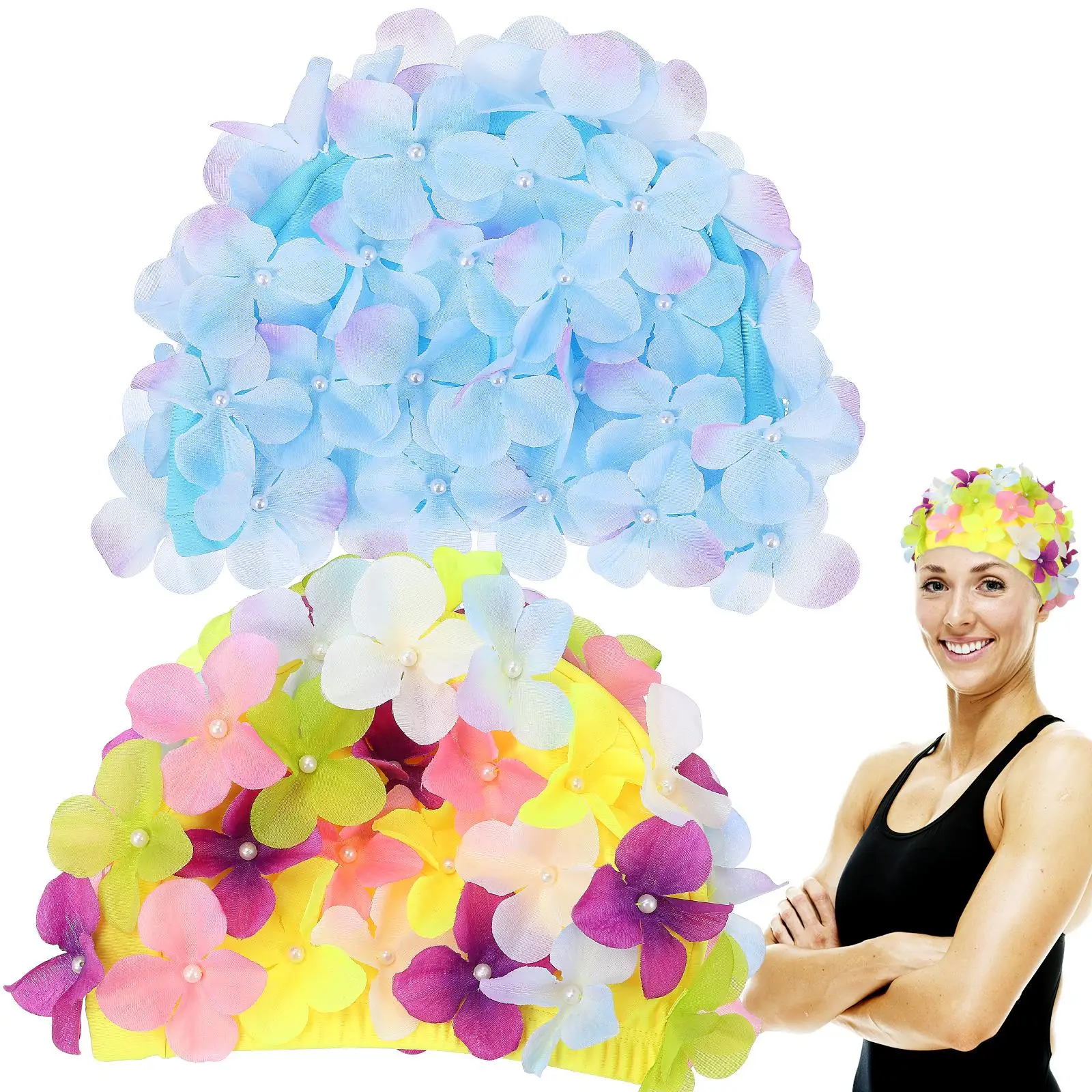 2 Pcs Swimming Cap Floral Sport Swimsuits Hats for Men Swimcap Swimcp Women Flower Flowers
2 Pcs Swimming Cap Floral Sport Swimsuits Hats for Men Swimcap Swimcp Women Flower Flowers