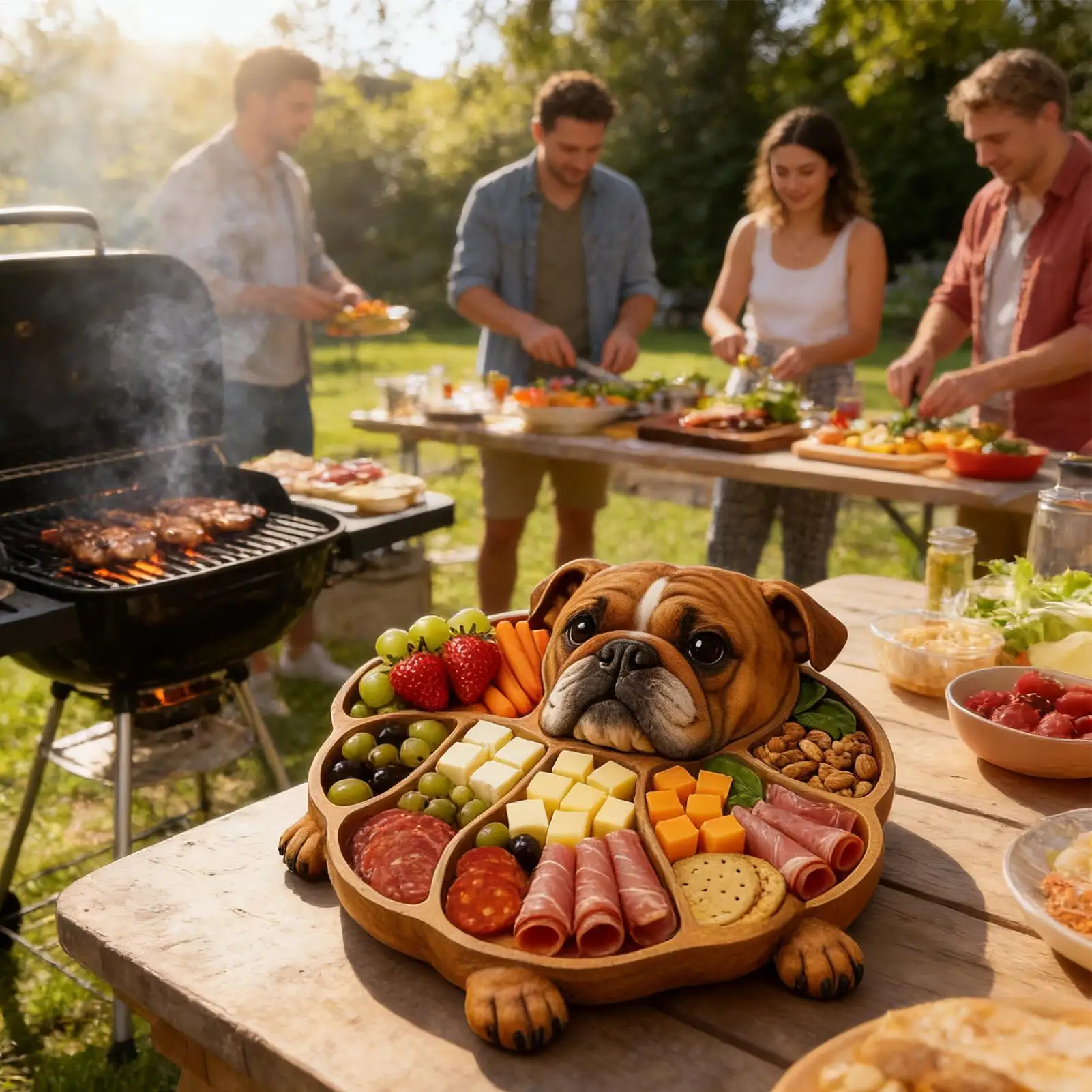 Wood Serving Platter Funny Animal Display Table Decor Cheese Board Divided Serving Tray For Cheese Meat Fruit Candy Cookie
Wood Serving Platter Funny Animal Display Table Decor Cheese Board Divided Serving Tray For Cheese Meat Fruit Candy Cookie