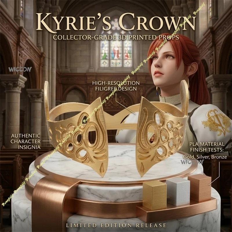 Anime Game Devil 4 Cryy Cosplay Kyrie 3D Polylactic Acid Crown Prop Accessories 코스프레 Golden Headpiece Vintage Headwear Halloween
Anime Game Devil 4 Cryy Cosplay Kyrie 3D Polylactic Acid Crown Prop Accessories 코스프레 Golden Headpiece Vintage Headwear Halloween