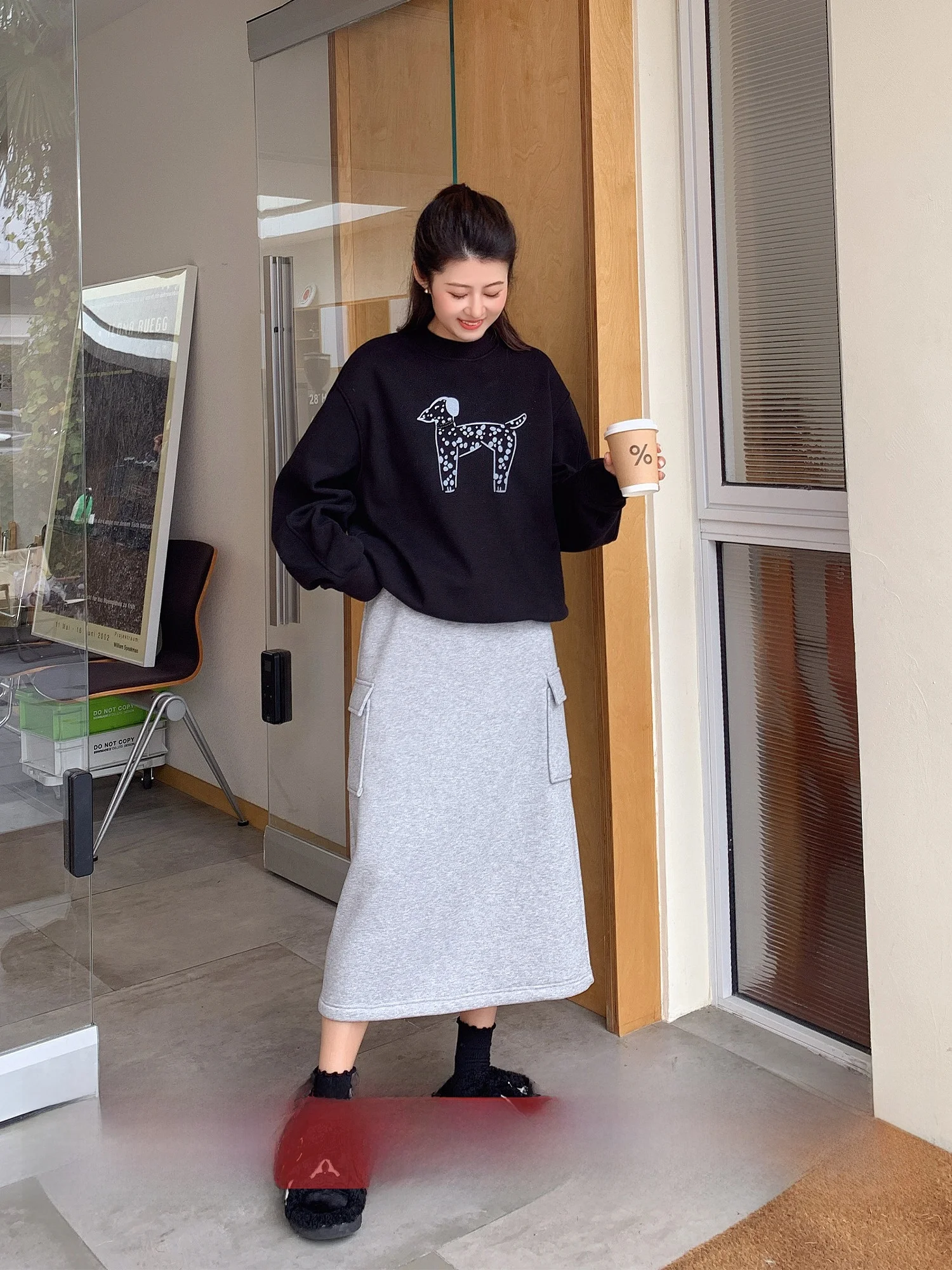 Casual Fleece Lined Straight Leg Mid-Length Skirt 1110 6 Styles 3 Colors Women's High Waist Color Polyester Skirt
Casual Fleece Lined Straight Leg Mid-Length Skirt 1110 6 Styles 3 Colors Women's High Waist Color Polyester Skirt
